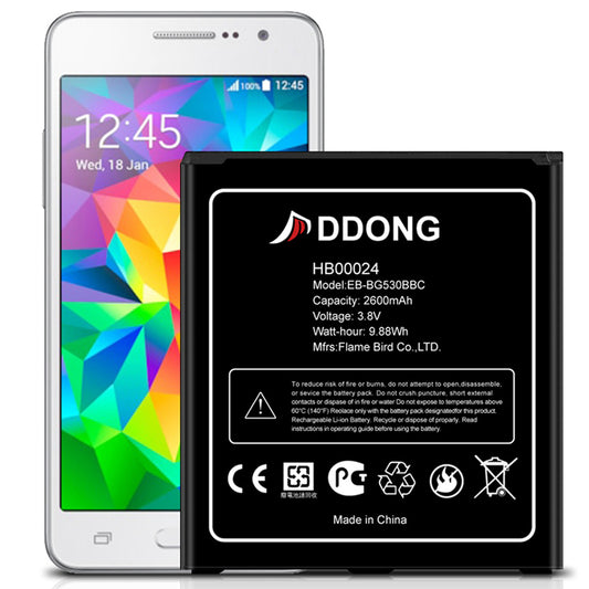 DDONG Replacement Battery for Samsung Galaxy J2 Prime SM-G532M/DS, J3 J320A J320V Battery EB-BG530BBE EB-BG530BBC
