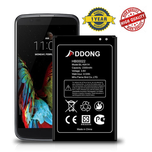 DDONG for LG K10 (2016) Replacement Battery BL-45A1H